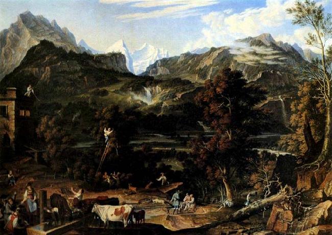 Joseph Anton Koch The Upland near Bern Spain oil painting art